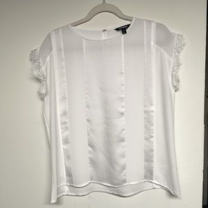 SOLD**Sheer & Lace Top